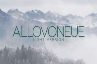 Allovoneue Light: A Geometric Sans Serif for Modern Branding