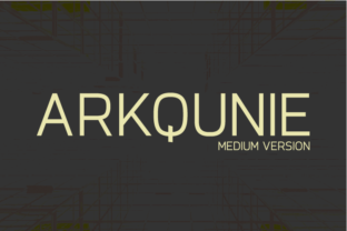 Arkqunie Medium: A Geometric Sans Serif for Modern Editorial Design