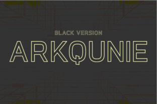 Arkqunie Outline Black: A Bold Typeface for Small Business Branding
