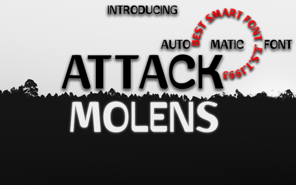 Attack Molens: The Quirky Sans Serif Font for Bold Brands
