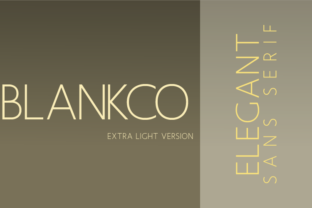 Blankco Extra Light: A Minimalist Typeface for Makers