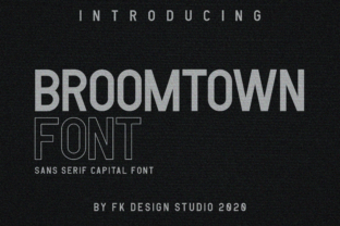 Broomtown Typeface: A Clean Sans Serif for Modern Branding