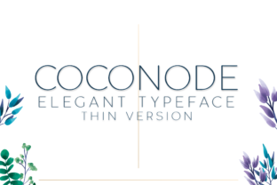 Coconode Thin: A Modern Typeface for Clean Brand Identity