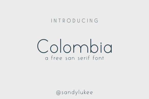 Colombia Font: A Clean Typeface for Small Business Branding