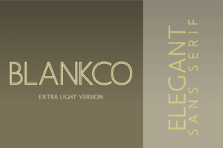 Designing with Blankco Outline Extra Light Typeface