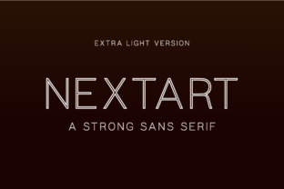 Elevate Editorial Design with Nextart Outline Extra Light Typeface