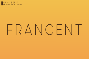 Francent Typeface: Clean Sans Serif for Branding