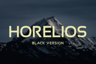 Horelios Black: A Bold Sans Serif Font for Modern Editorial Design