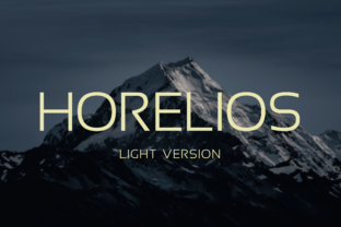Horelios Light: The Minimalist Typeface for Clear Campaigns
