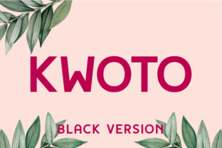 Kwoto Black: The Bold Sans Serif Font for Modern Brands