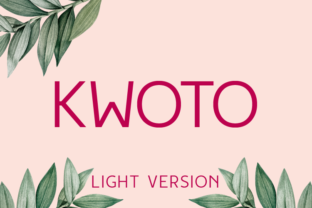 Kwoto Light: A Modern Sans Serif Font for Crafters