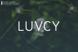Luvcy: A Modern Sans Serif Typeface for Editorial Design