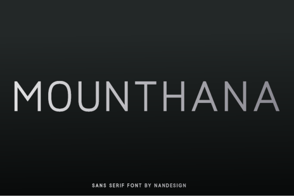 Mounthana: A Clean Sans Serif Font for Modern Campaigns