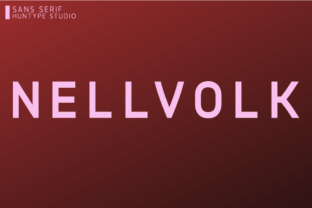 Nellvolk: A Modern Sans Serif Typeface for Editorial Design
