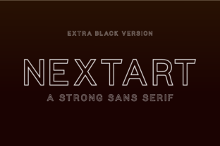 Nextart Outline Extra Black: A Bold Typeface for Editorial Impact