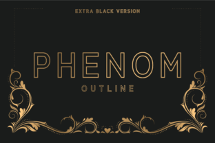 Phenom Outline Extra Black: A Bold Typeface for Modern Brands