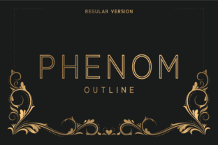 Phenom Outline Regular: A Modern Typeface for Web Design